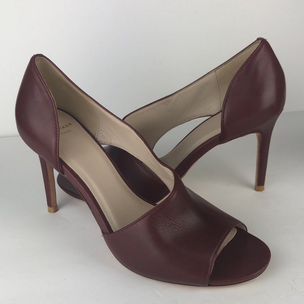 Cole Haan Peep Toe Cut Out Heels 6.5